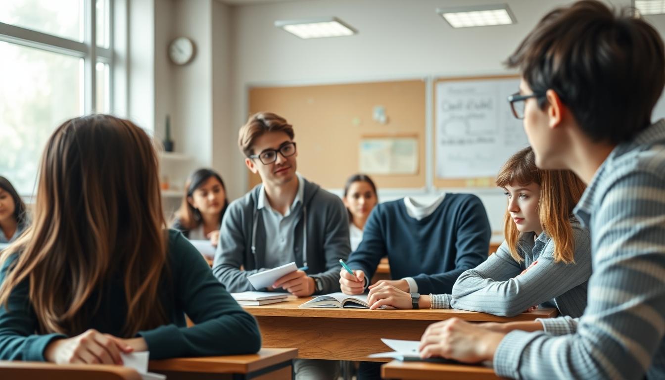 Student preparing for exams with study materials