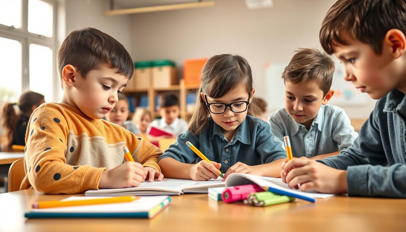 Students working in research laboratory